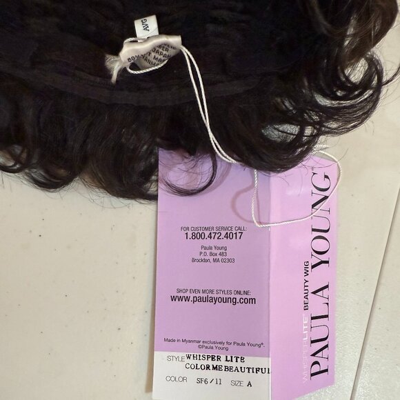 Paula Young Wig A5036 W/L Color Me Beautiful Color SF6/11 Brunette sizeA BNIB - Picture 5 of 11
